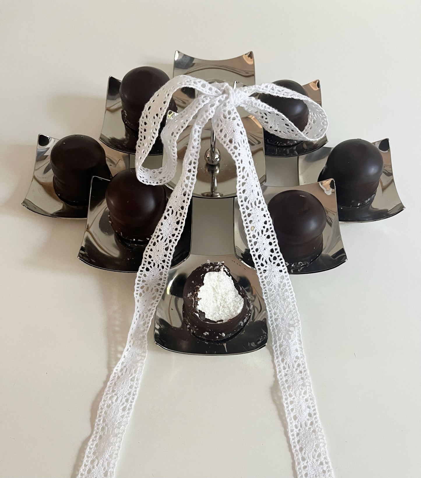 Vintage French Metal Nibbles Dish