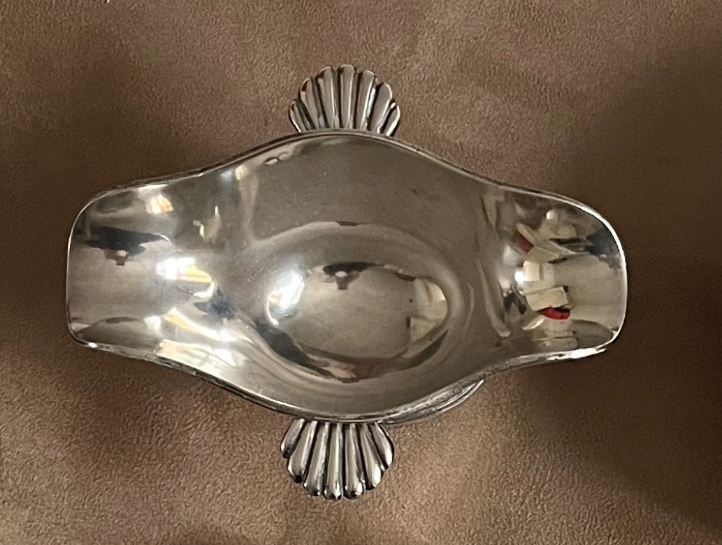 Shell-handled Silver Plated Bowl