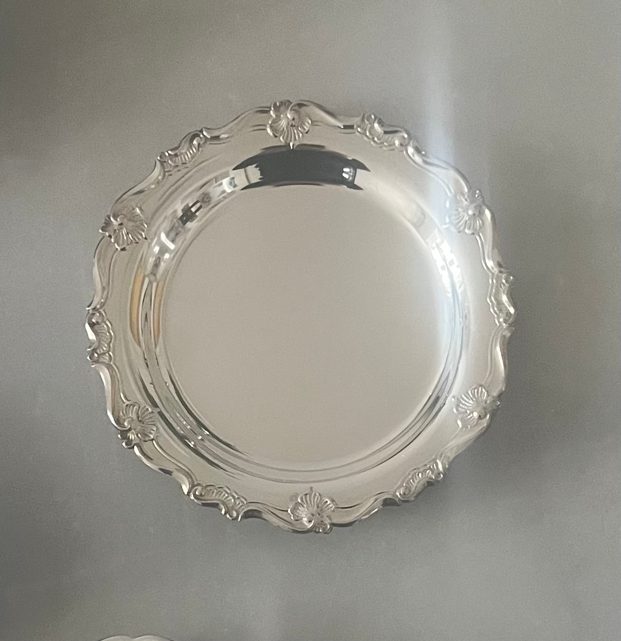 Adorned Silver Plated Dish
