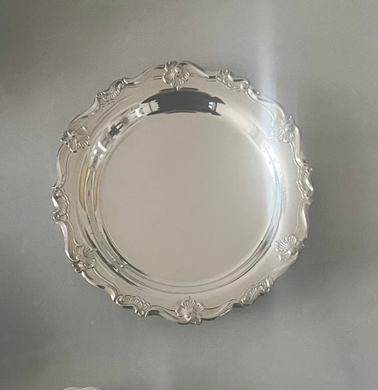 Adorned Silver Plated Dish