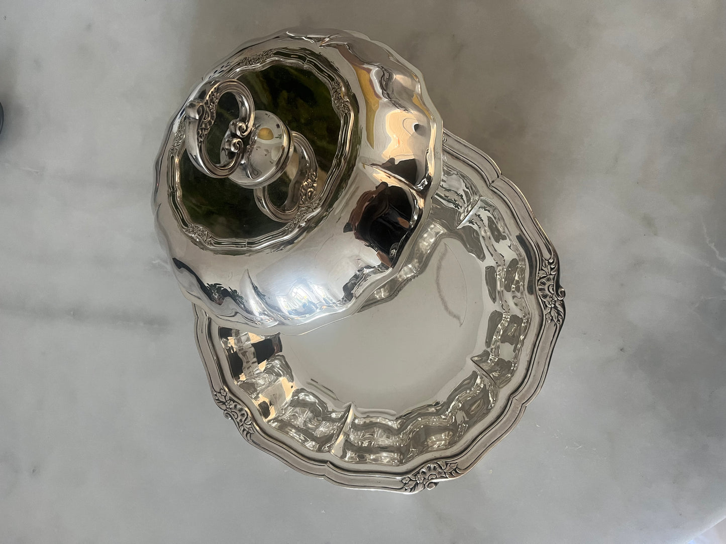 Silver Plated Lidded Server