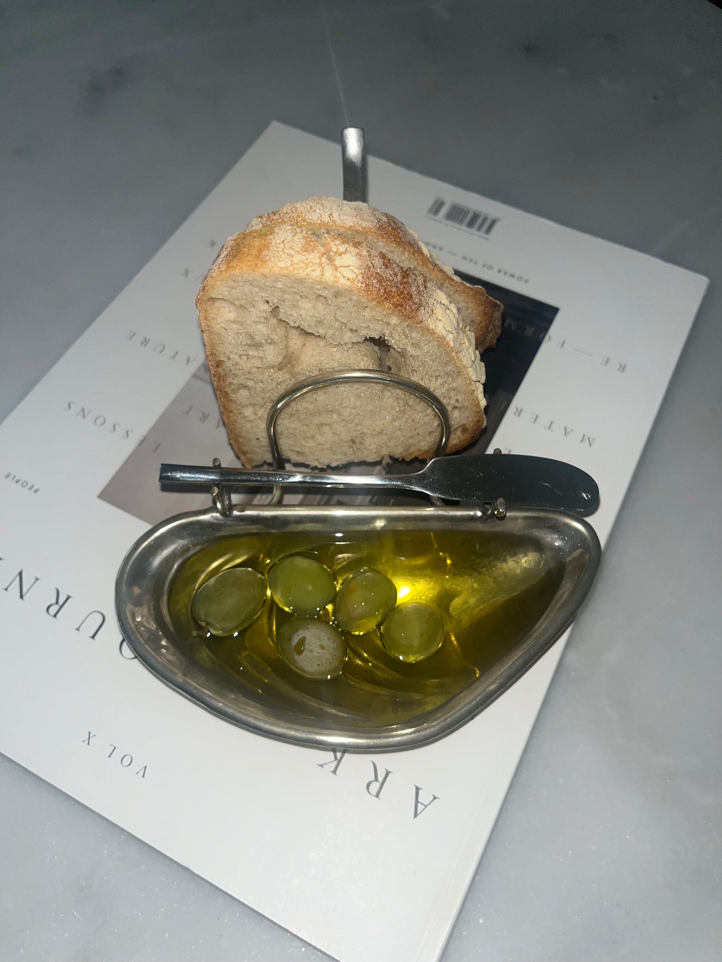 Silver Plated Butter Dish with Bread Rack