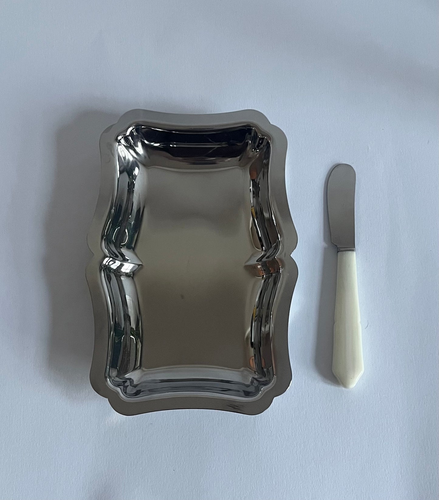 Adorned Steel Butter Set