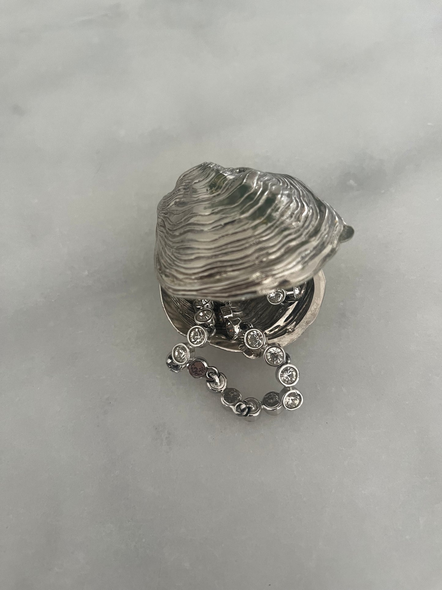 Vintage Shell Silver Trinket