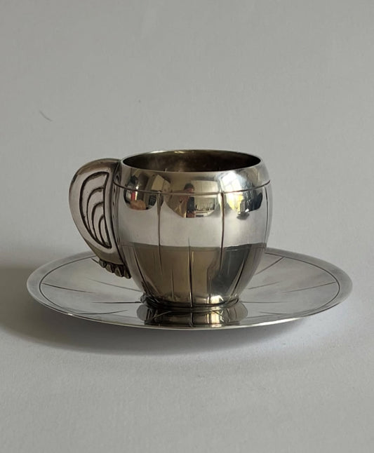 Rare Art Deco Silver Plated Cup