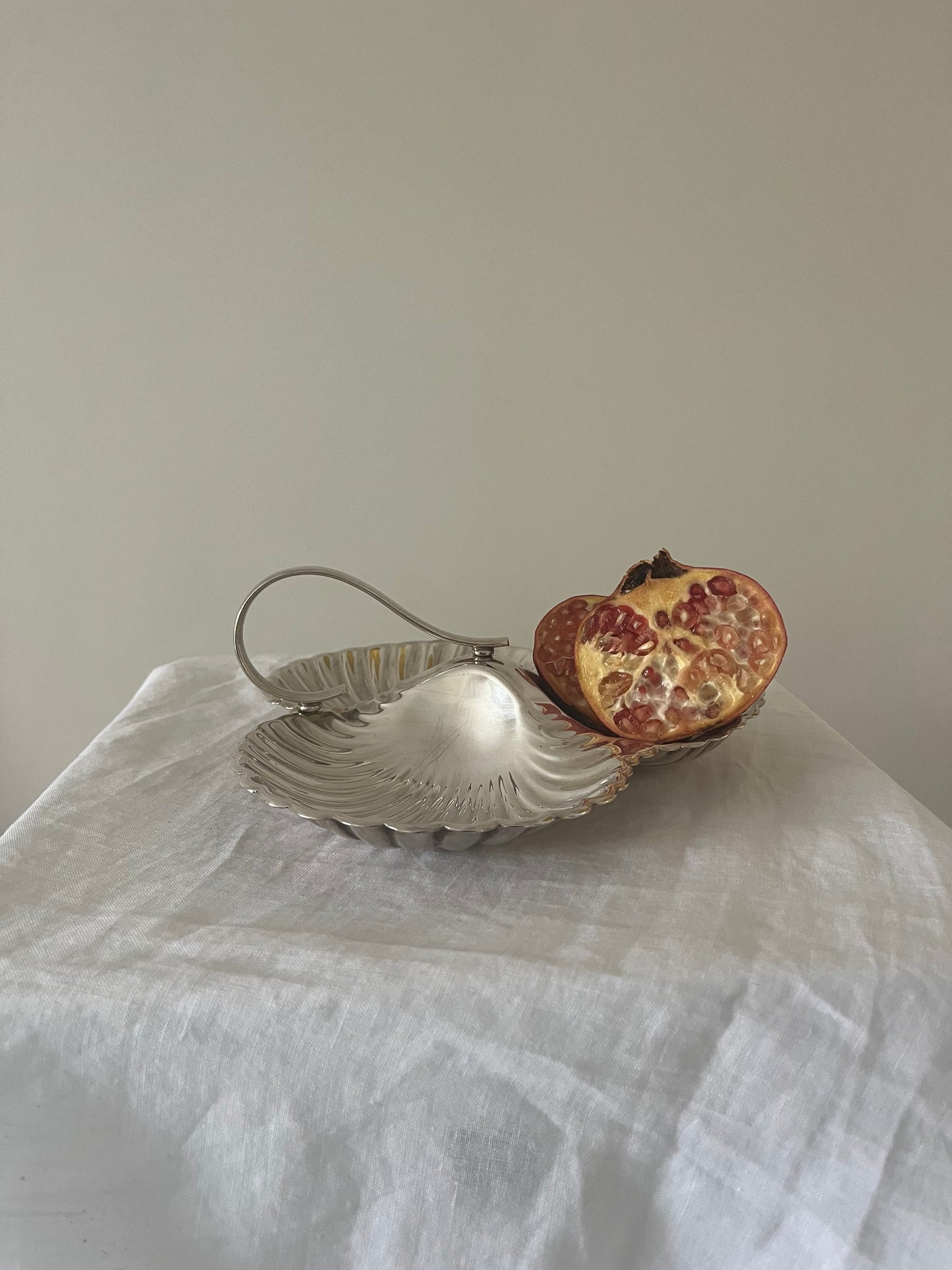 Stunning Silver Plated Three-Dish Server