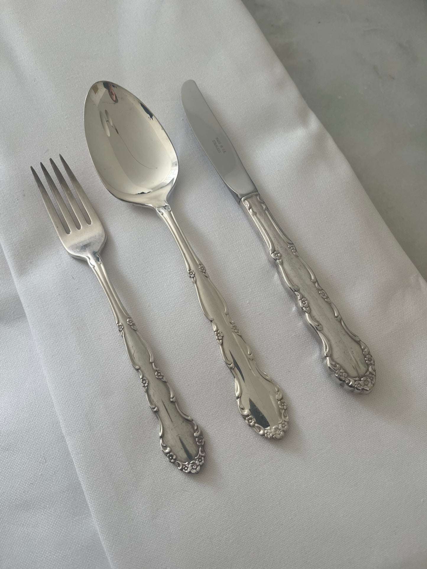 Adorned Silver Plated Cutlery Set
