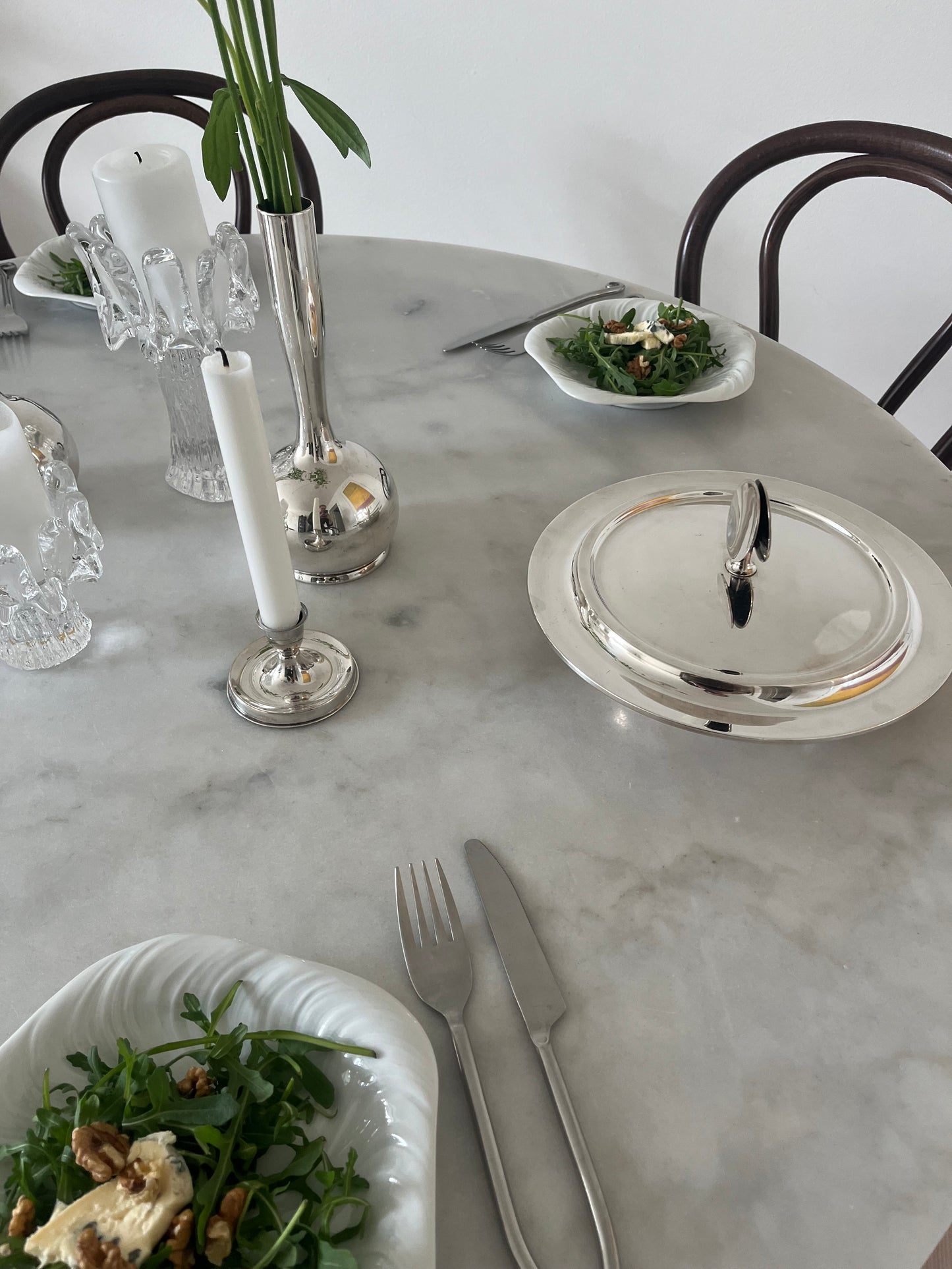 Mid-century Silver Plated Lidded Serving Dish