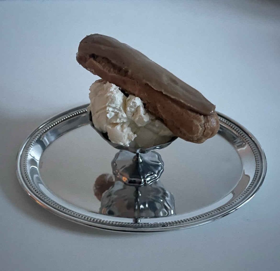 Adorned Steel Ice Cream Cup
