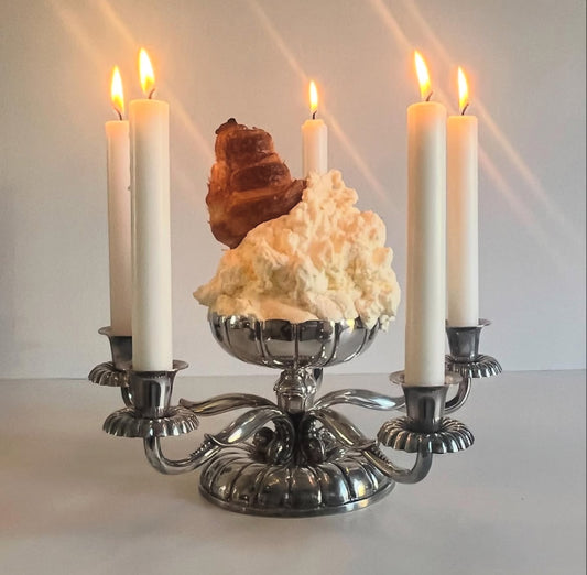 Gorgeous Five-armed Candleholder with Bowl