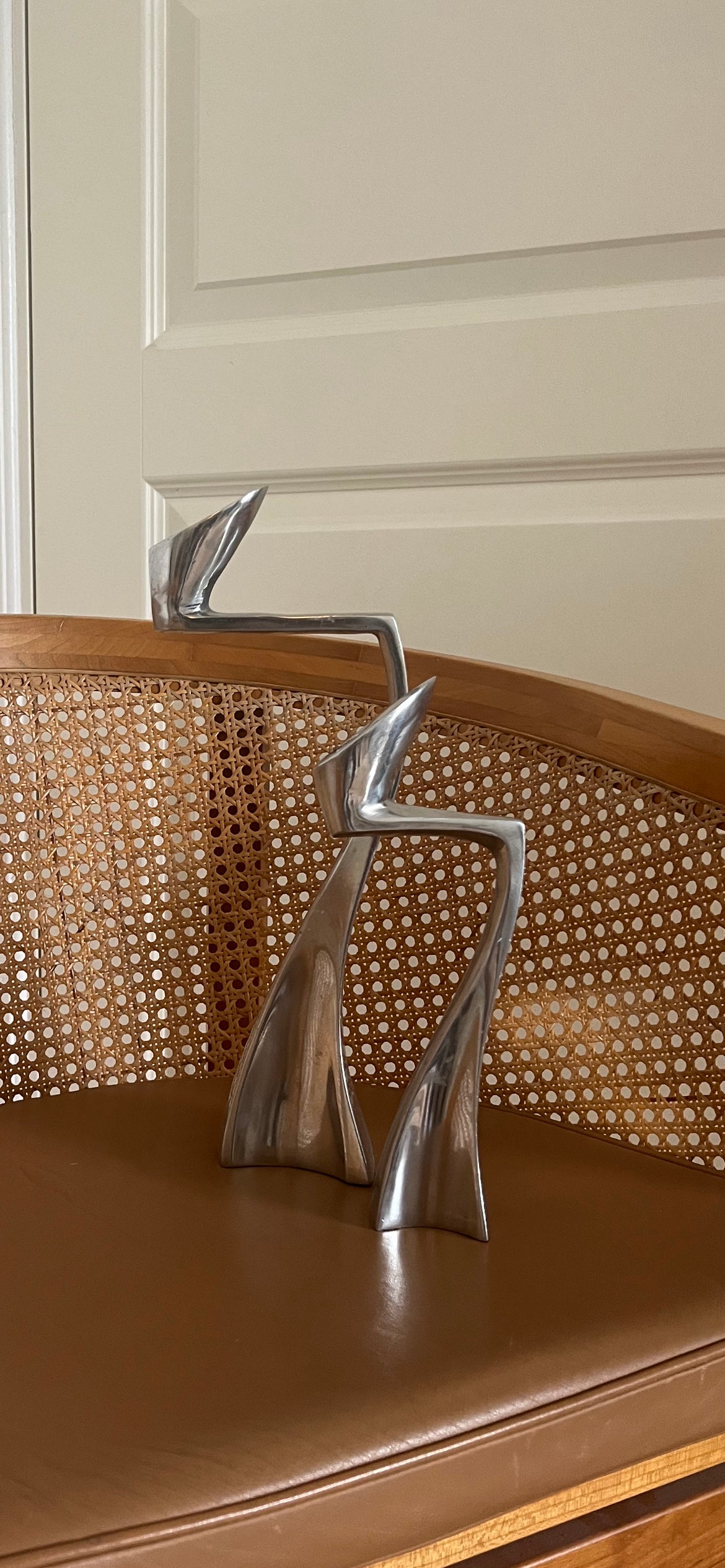 Iconic “Swan” Candleholders