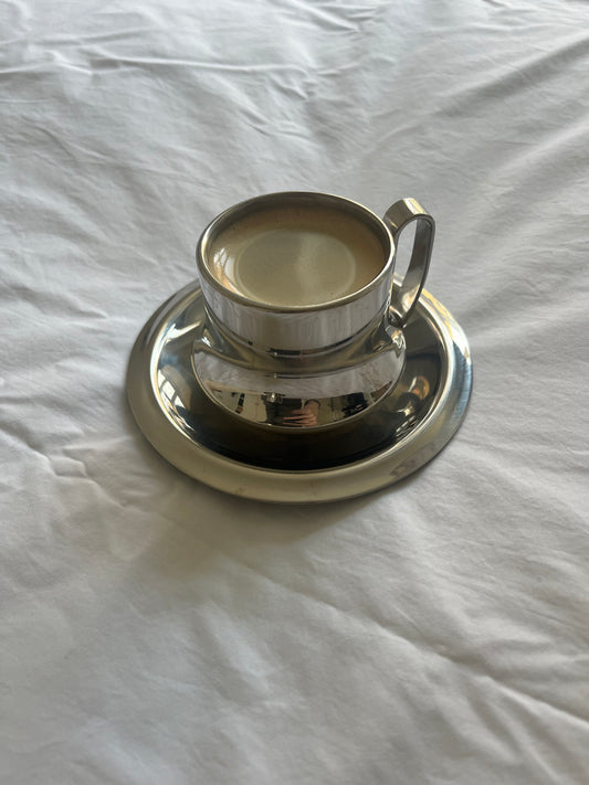 Italian Steel “Fat Base” Espresso Cup