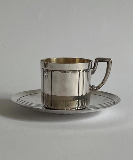 Antique Silver Plated Espresso Cup