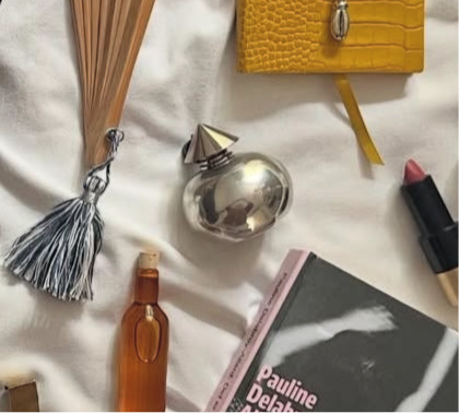 Sculptural Pewter Perfume Bottles