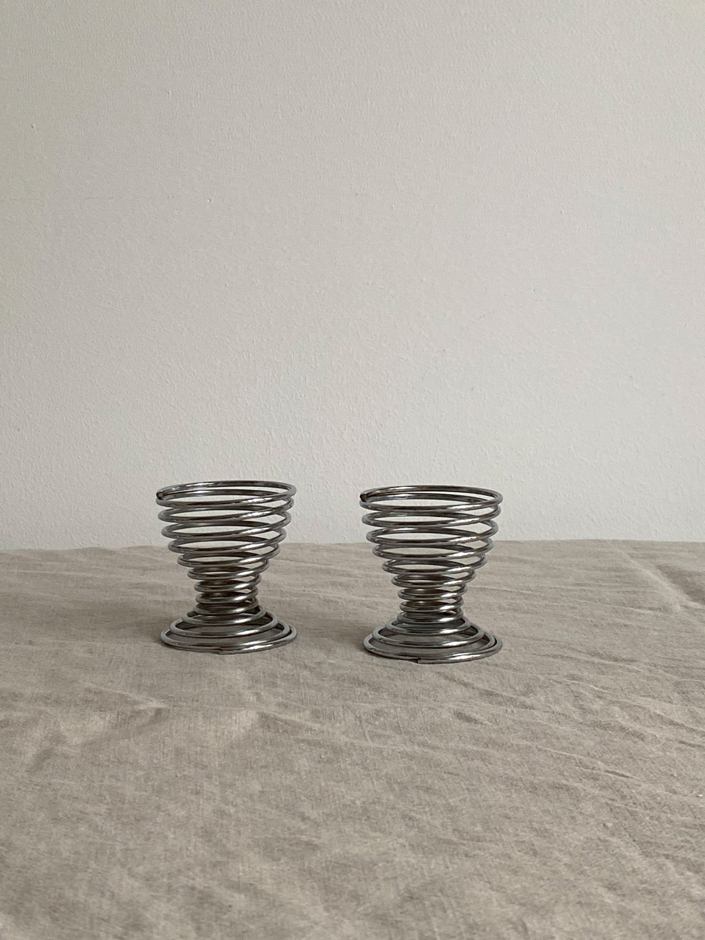Coiled Steel Egg Cups