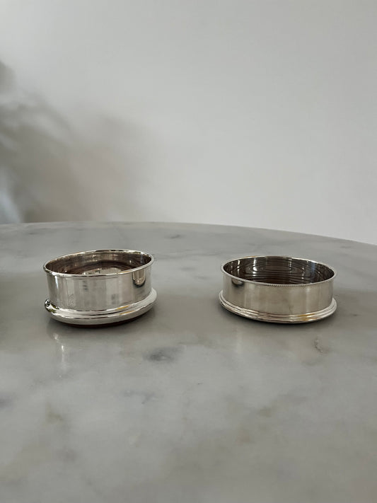 Fancy Silver Plated Bottle Holders