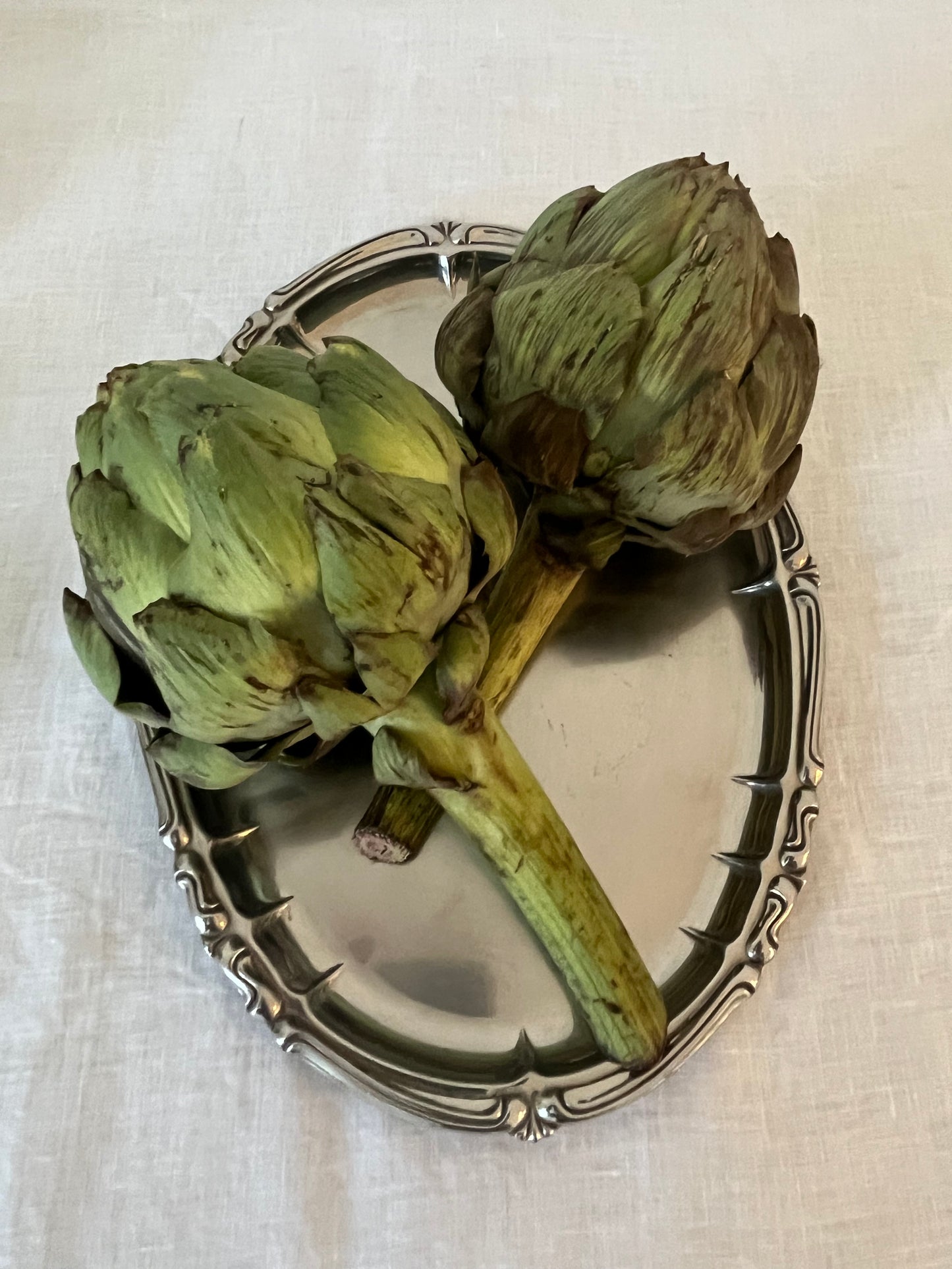 Adorned Steel Tray (small)