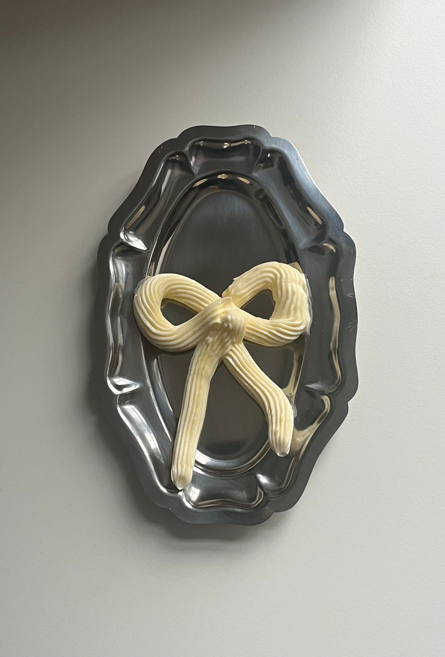 Small Adorned Steel Tray