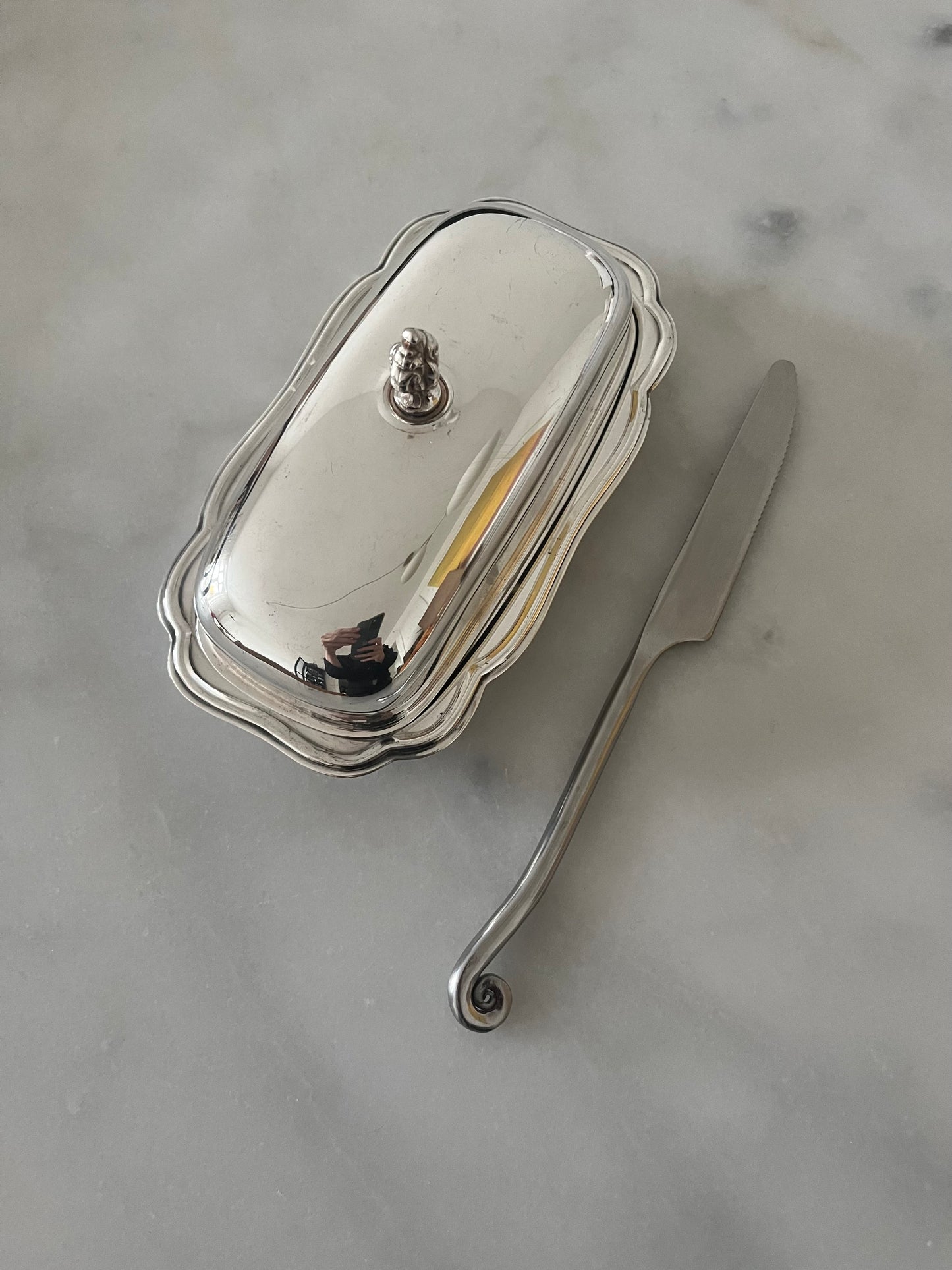 Silver Plated Butter Dish