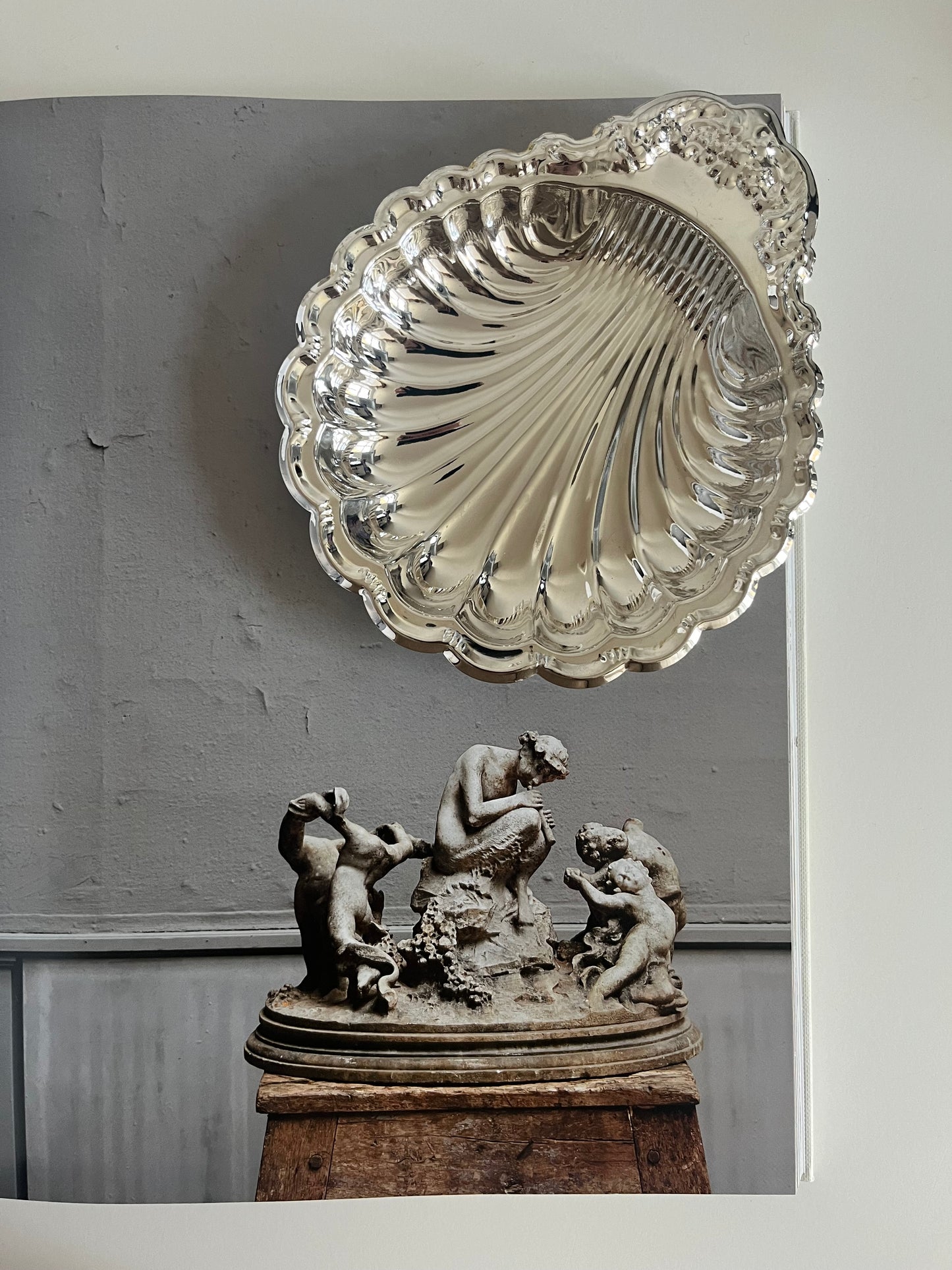 Silver Plated Shell Dish