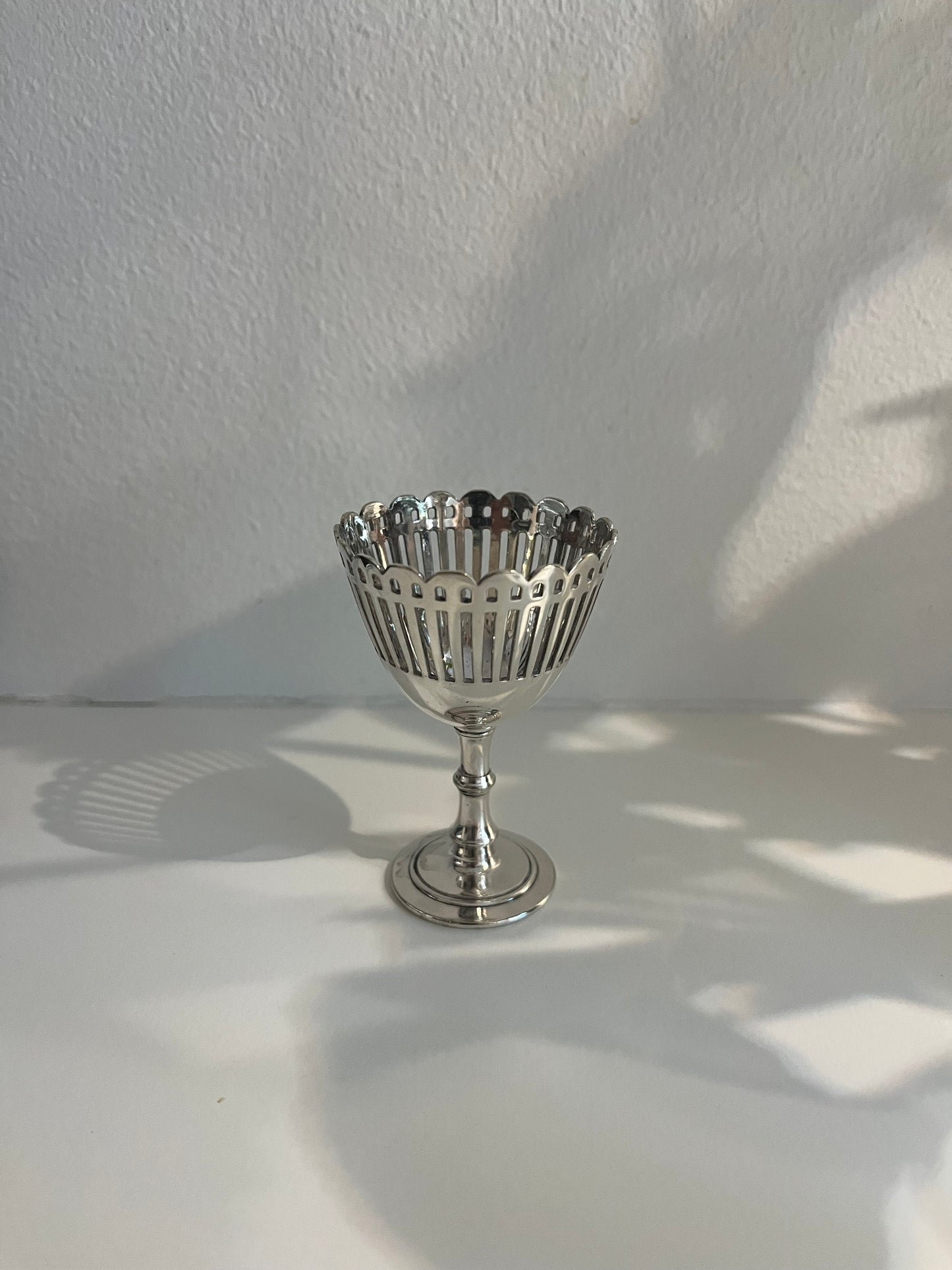 Silver Plated Art Deco Egg Cup