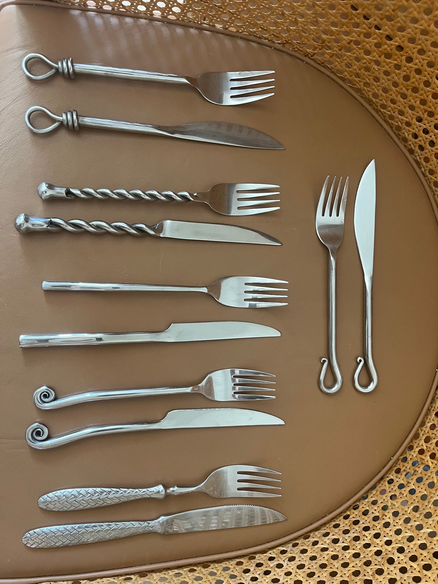 Unique Mixed French Cutlery, 24 pieces