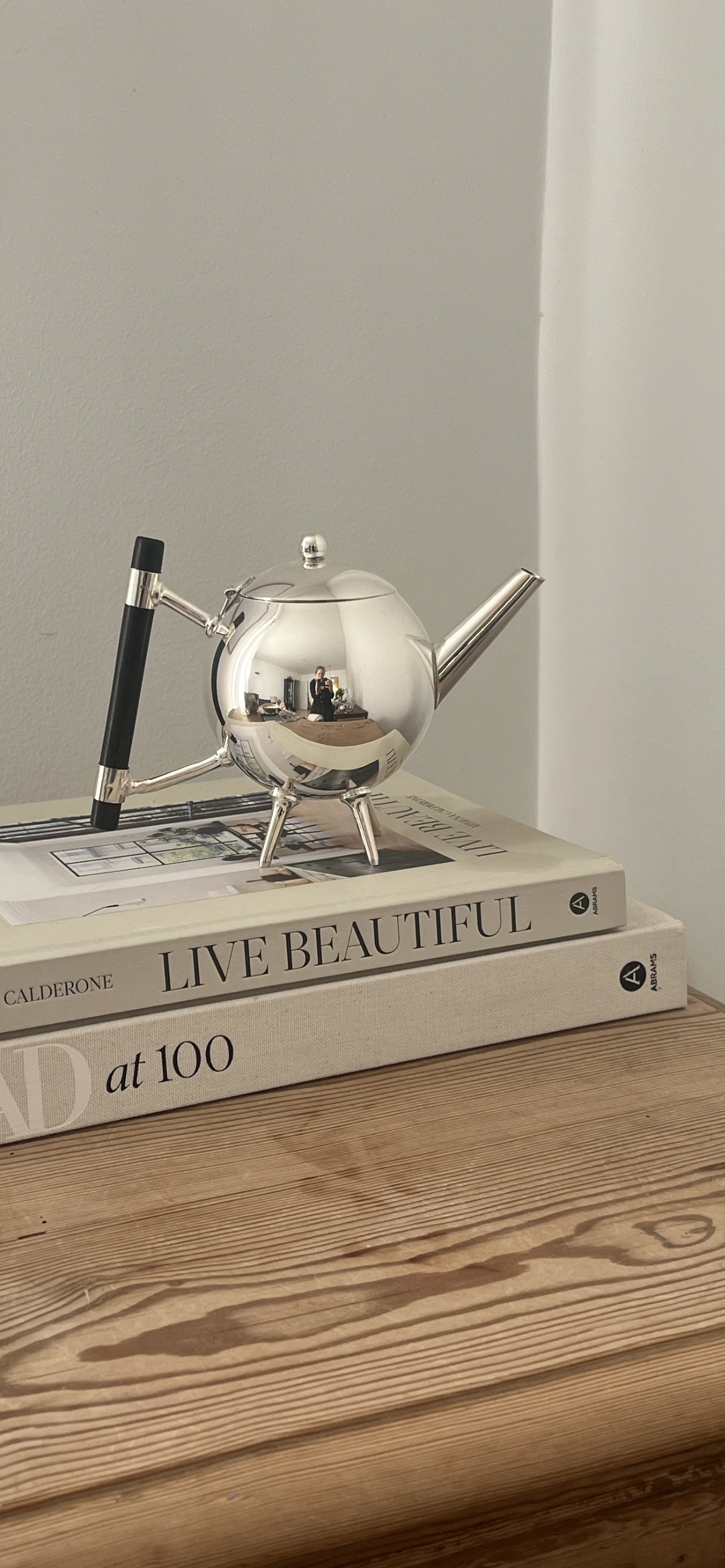 Divine Silver Plated Tea Pot by Christopher Dresser