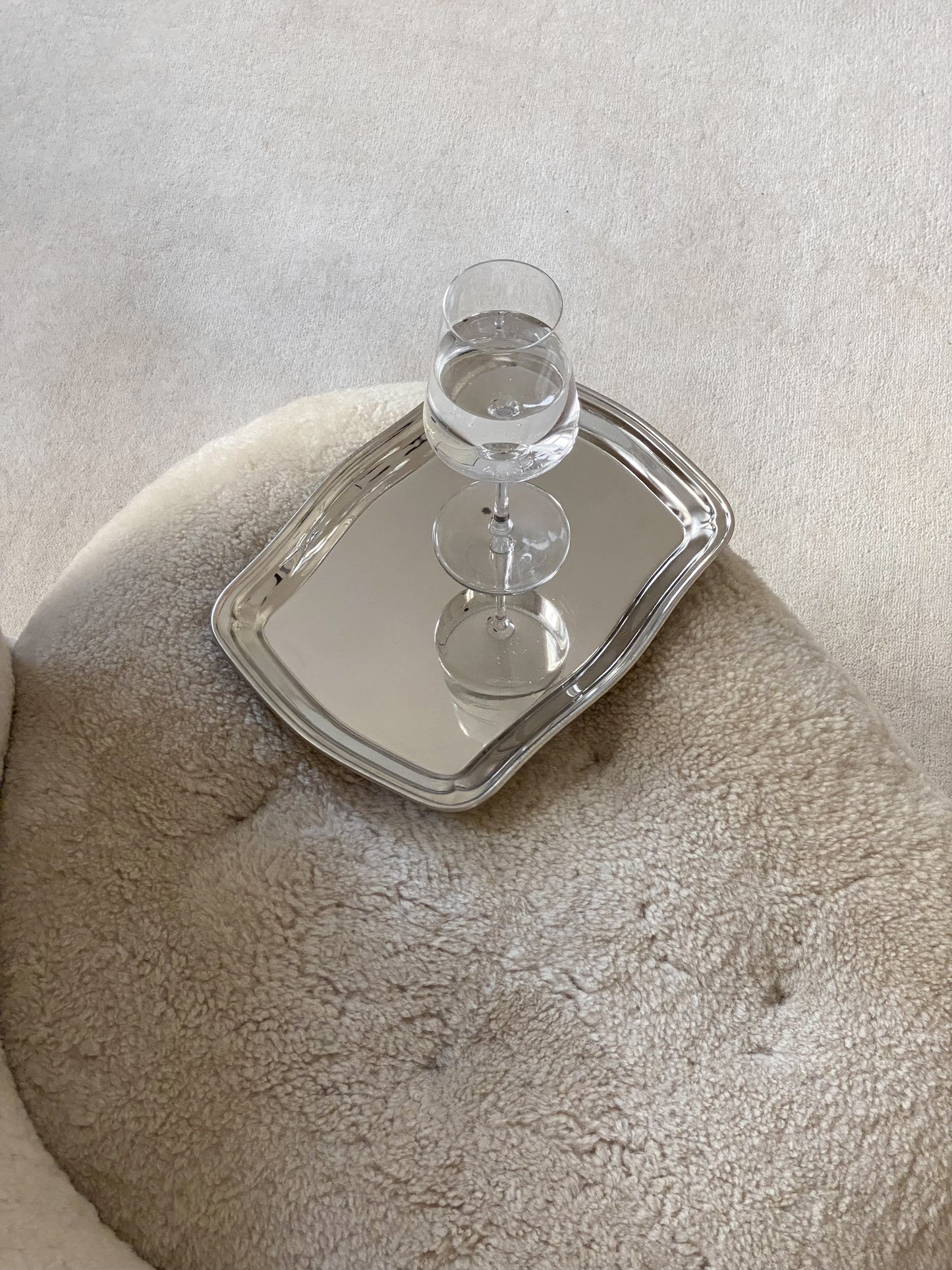 Ornate Steel Serving Tray