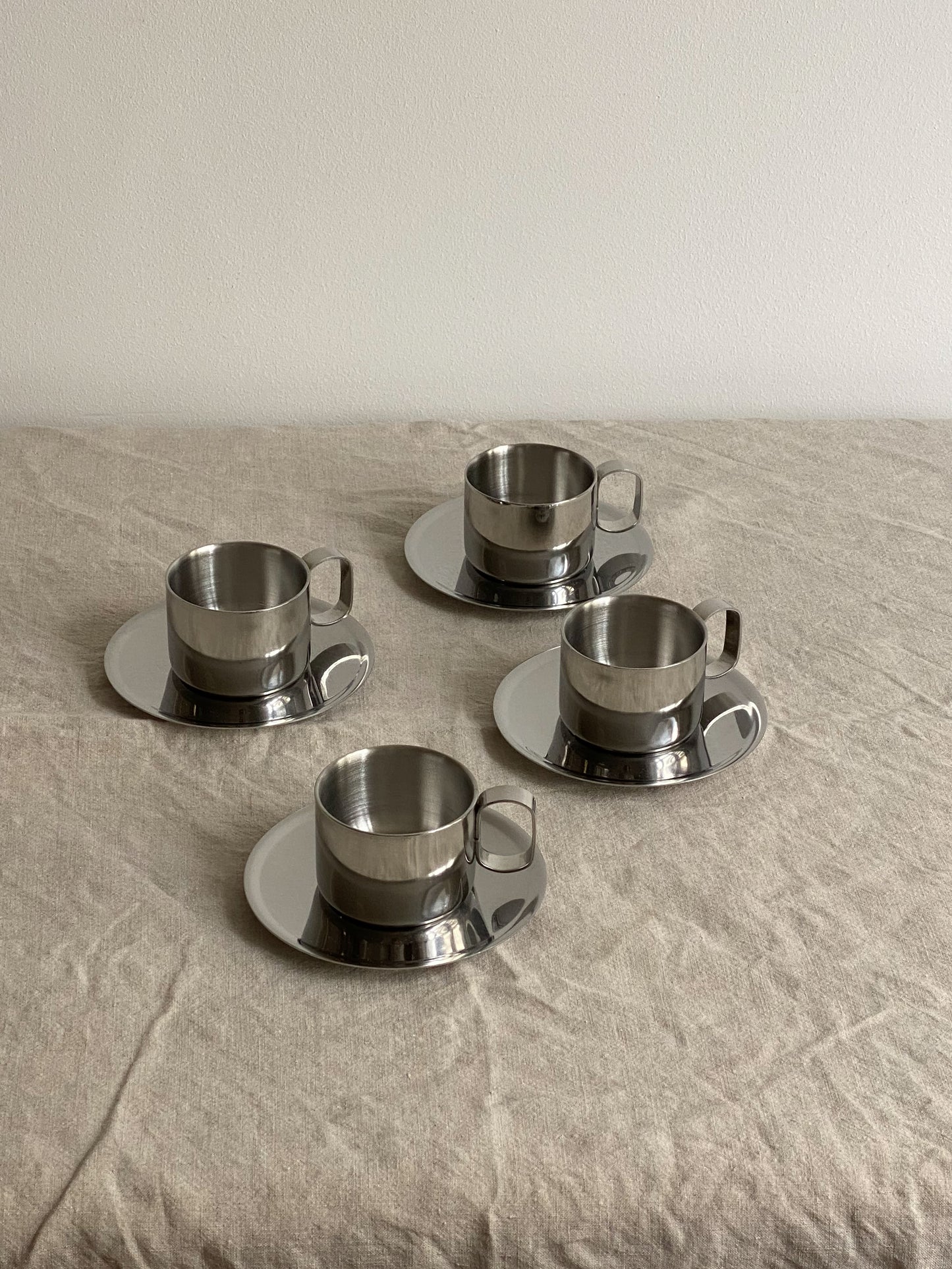Vintage Steel Espresso Cups