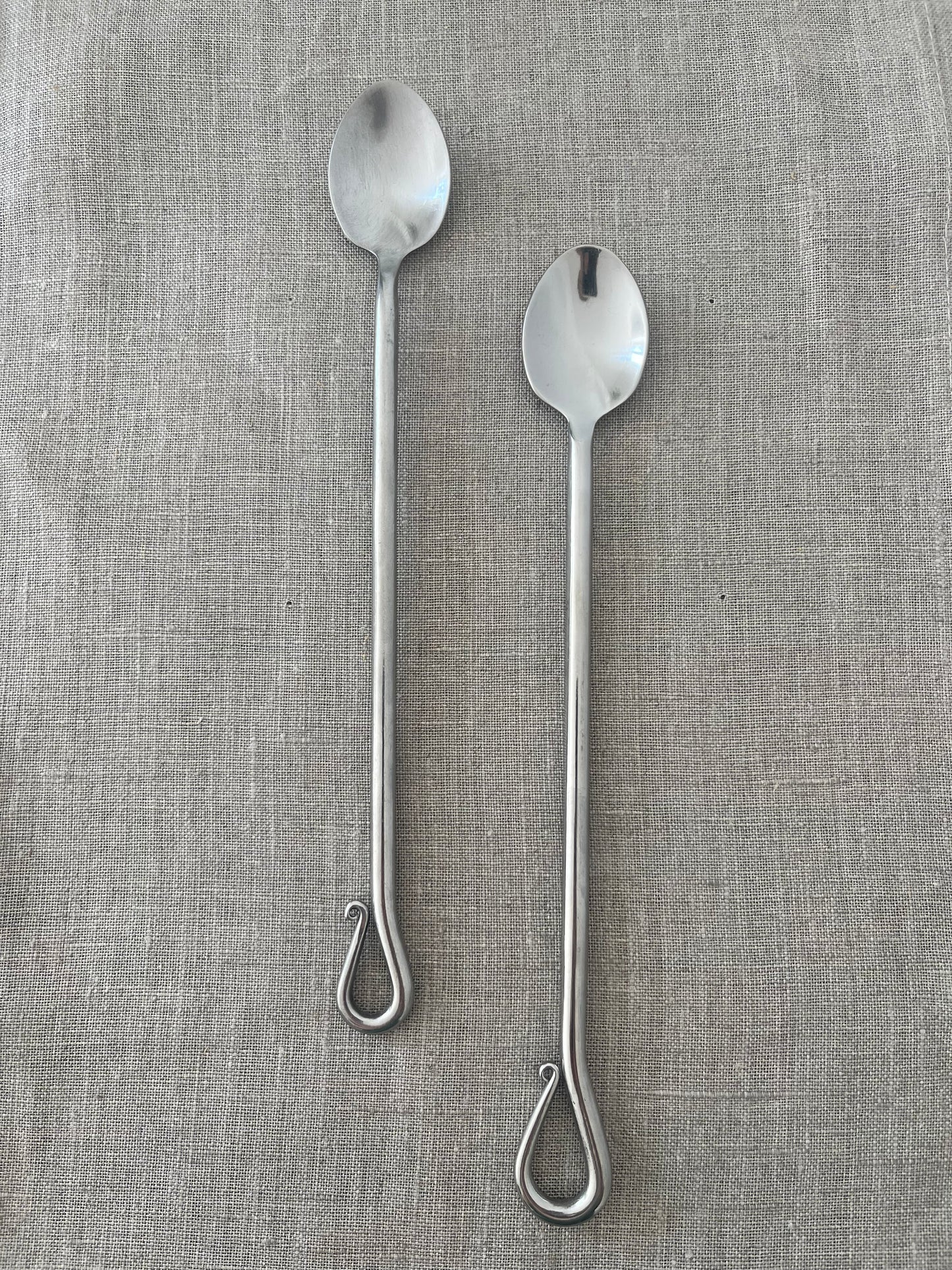 Vintage Steel Long Coffee/Cocktail Spoons
