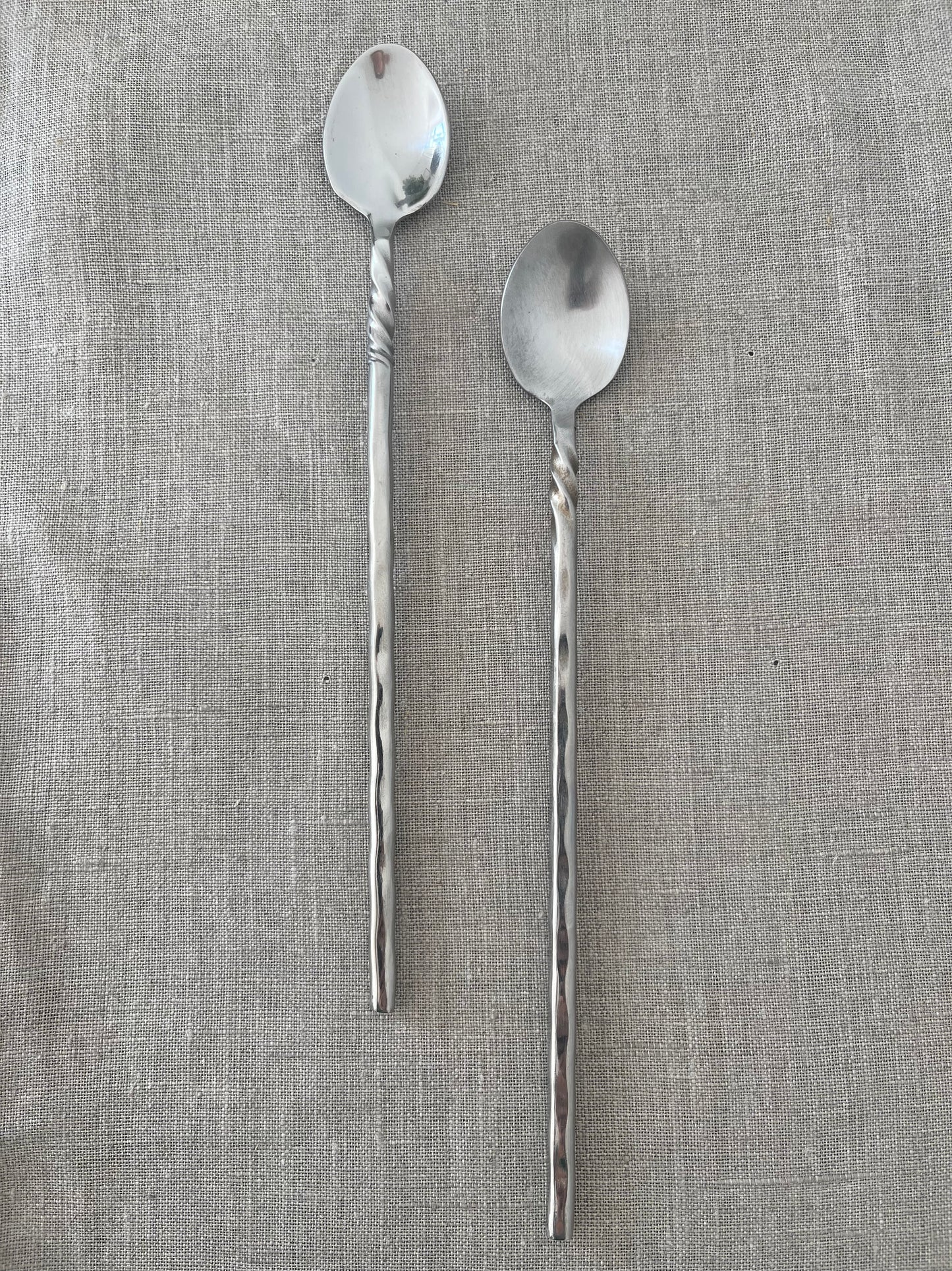 Vintage Steel Long Coffee/Cocktail Spoons