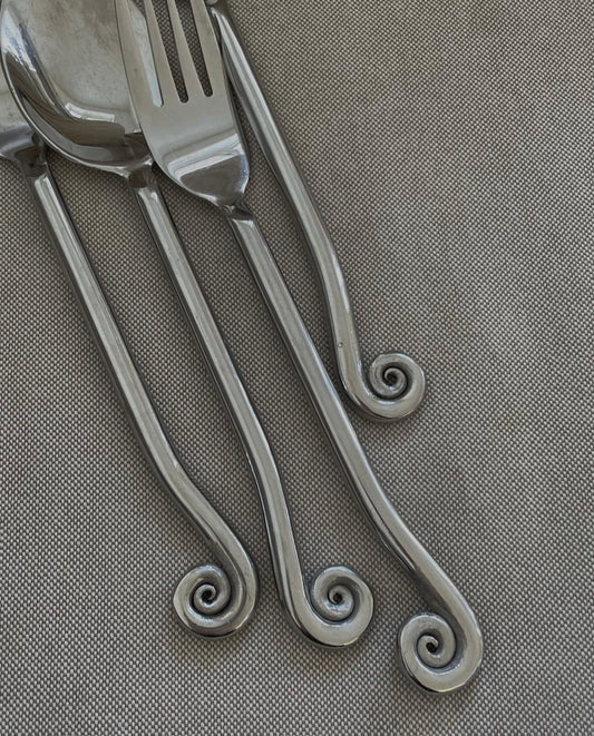 Vintage French Steel Cutlery (full set)