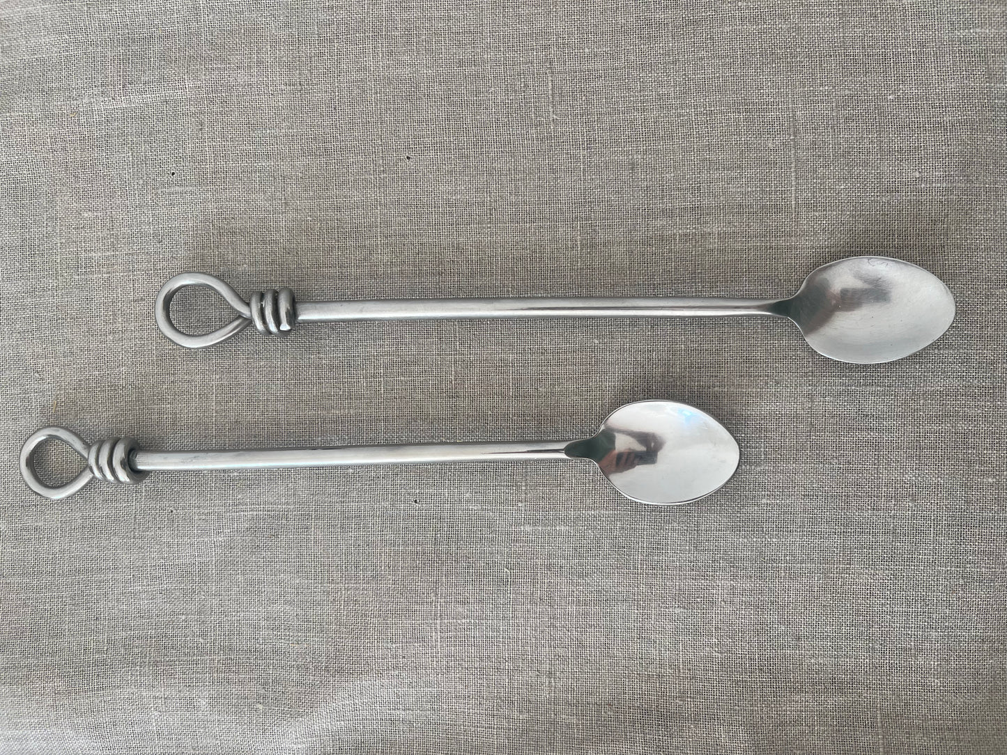Vintage Steel Long Coffee/Cocktail Spoons