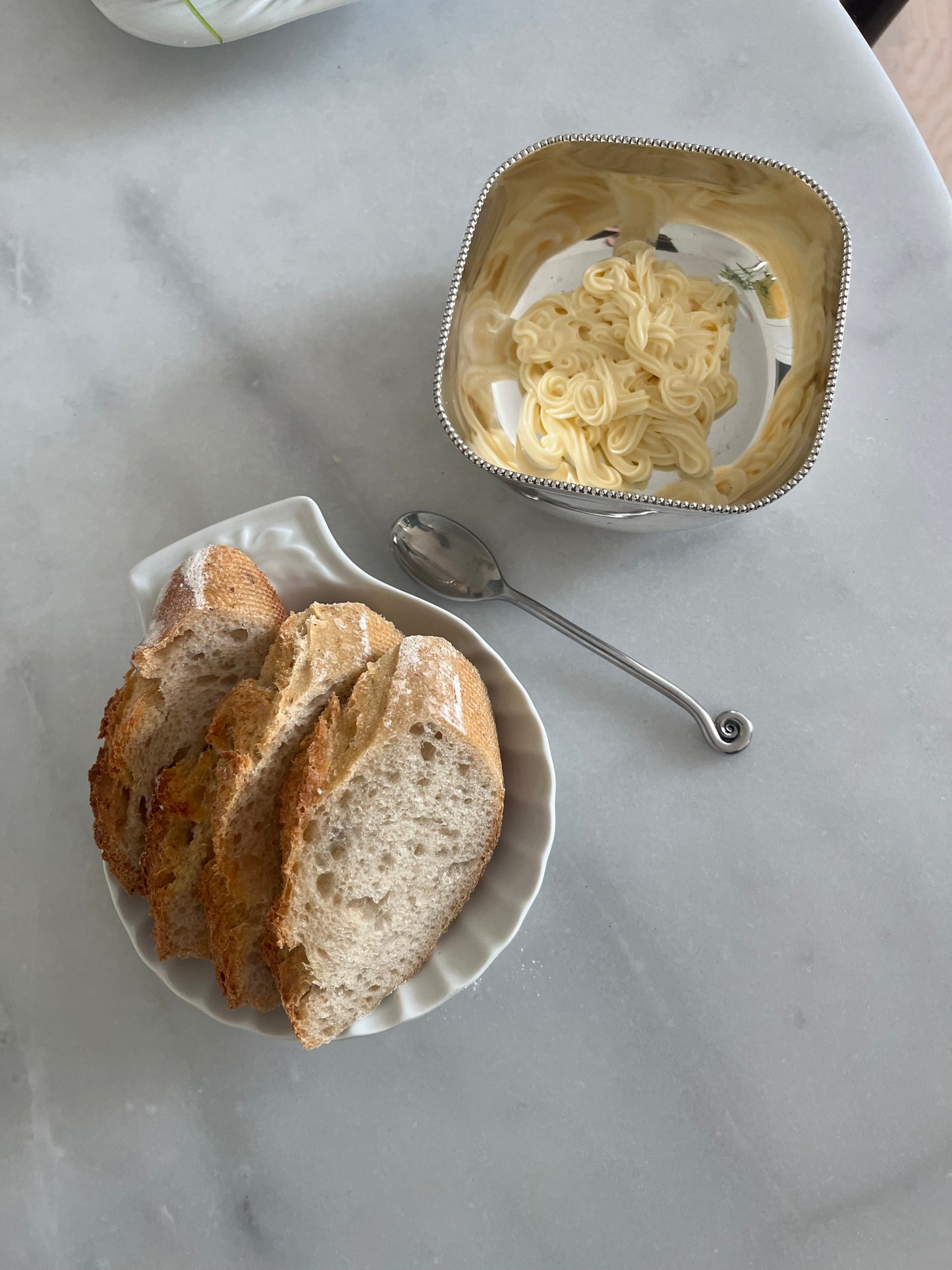 Pearl-edged Silver Plated Bowl