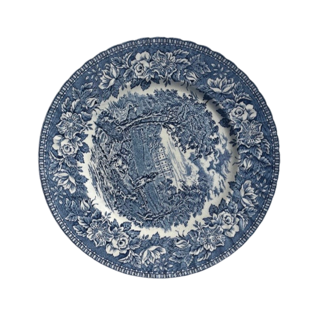 Large Vintage Floral Dish