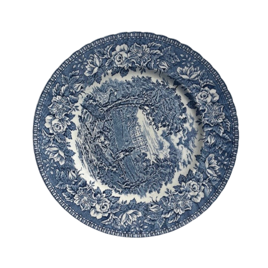 Large Vintage Floral Dish