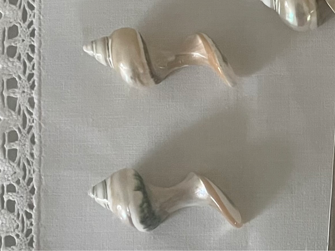 Vintage Mother of Pearl Cutlery Rest (set of 2)