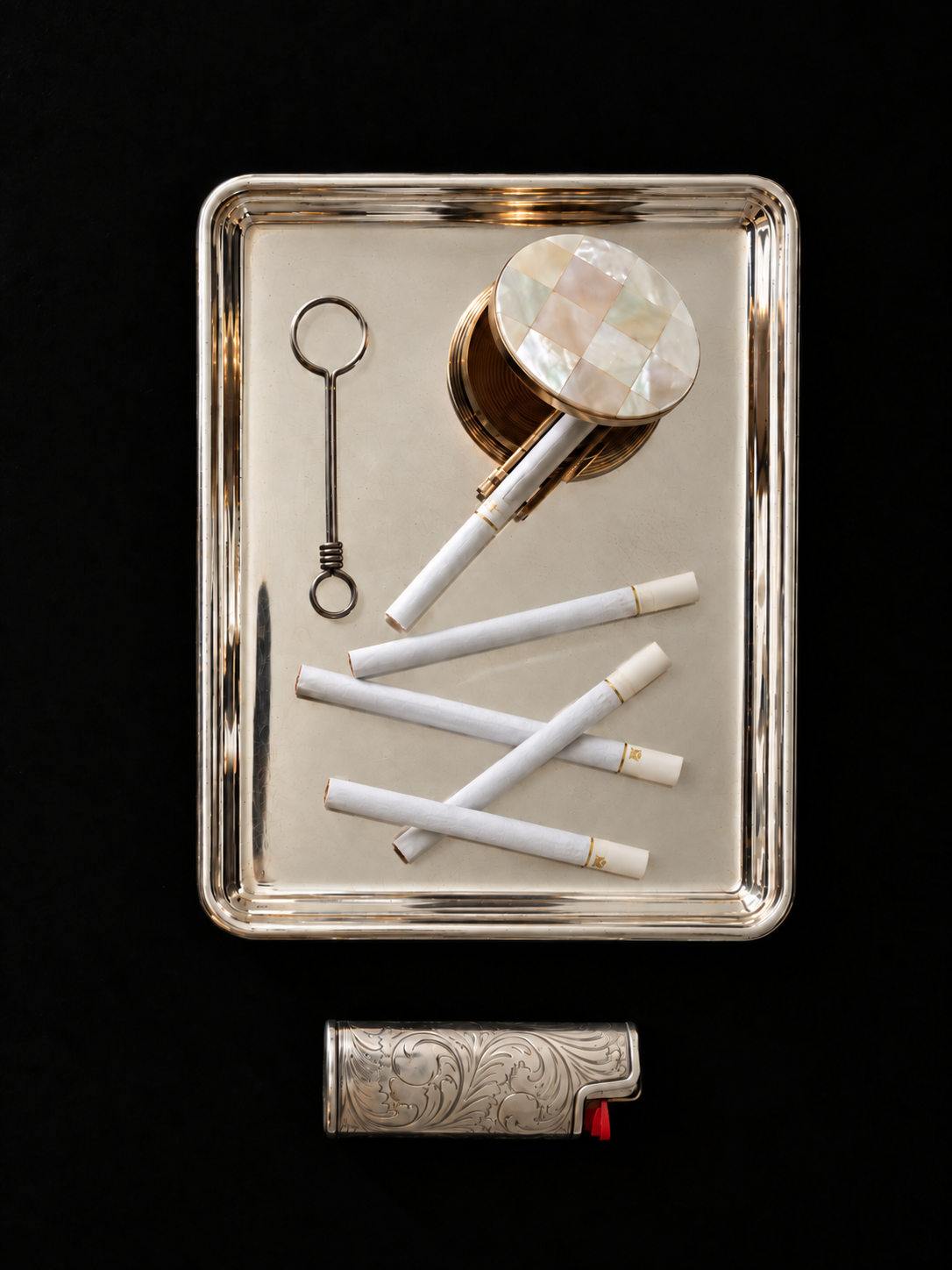 Travel Mother of Pearl Ashtray