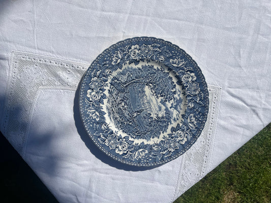 Large Vintage Floral Dish