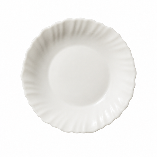 Medium Vintage White Dish