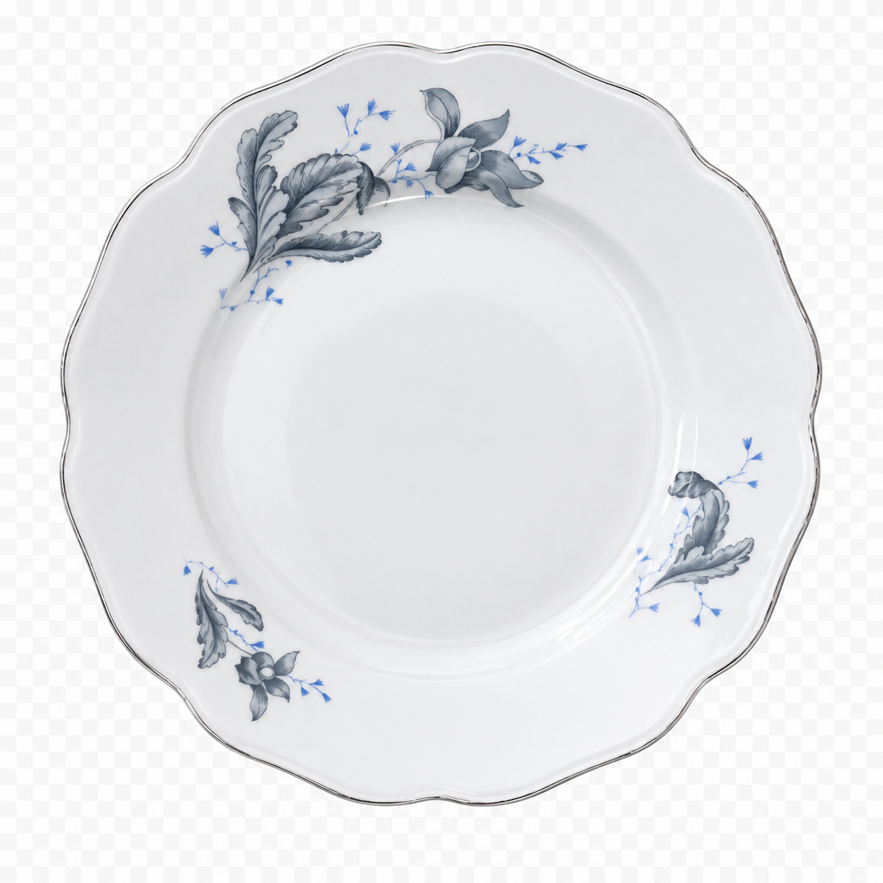 Large Vintage Floral Dish