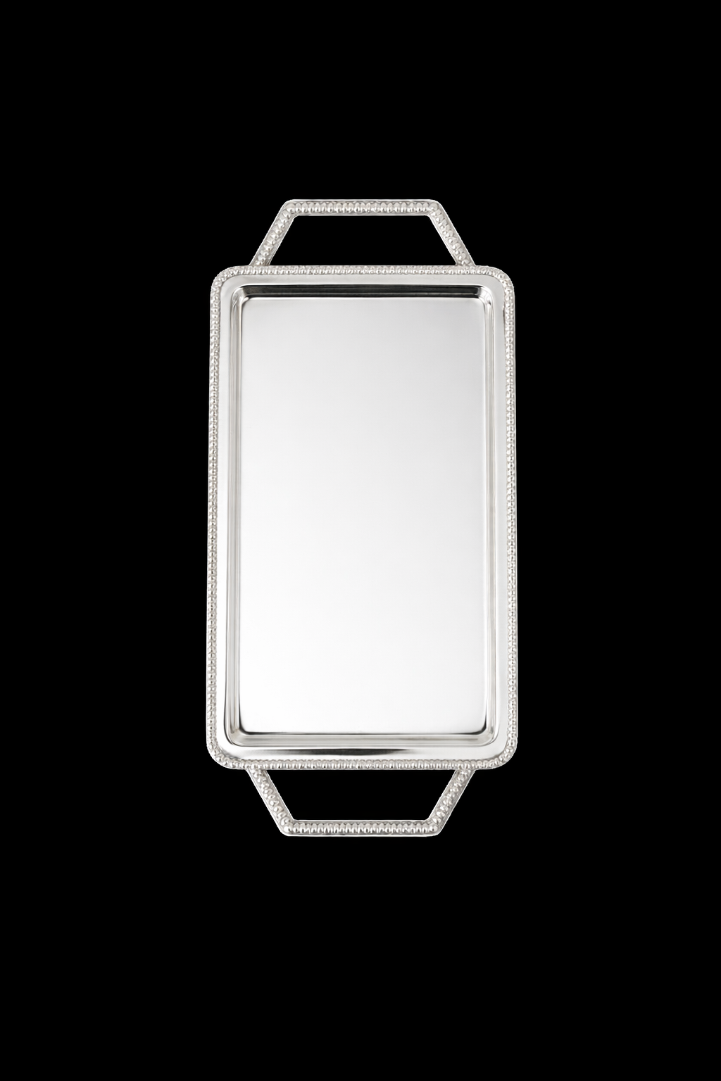 Pearl-Edged Tray with Handles