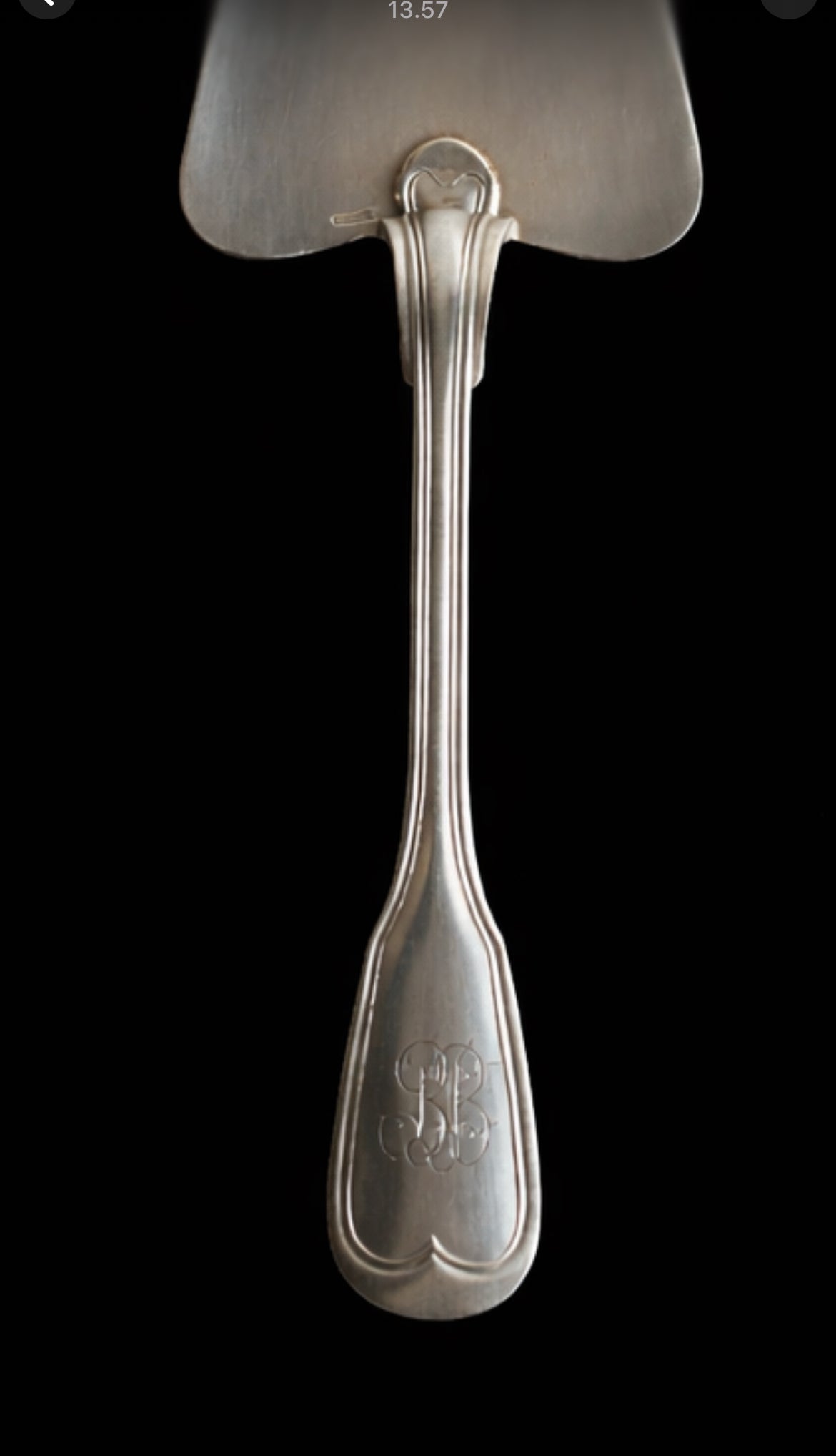 Antique Silver Plated Cake Server