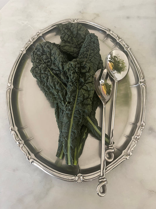 Adorned Steel Tray (large)