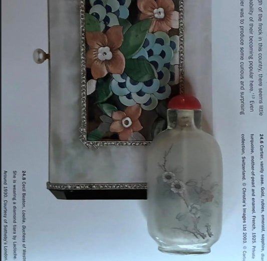 Antique Hand-Painted Glass Scent Bottle