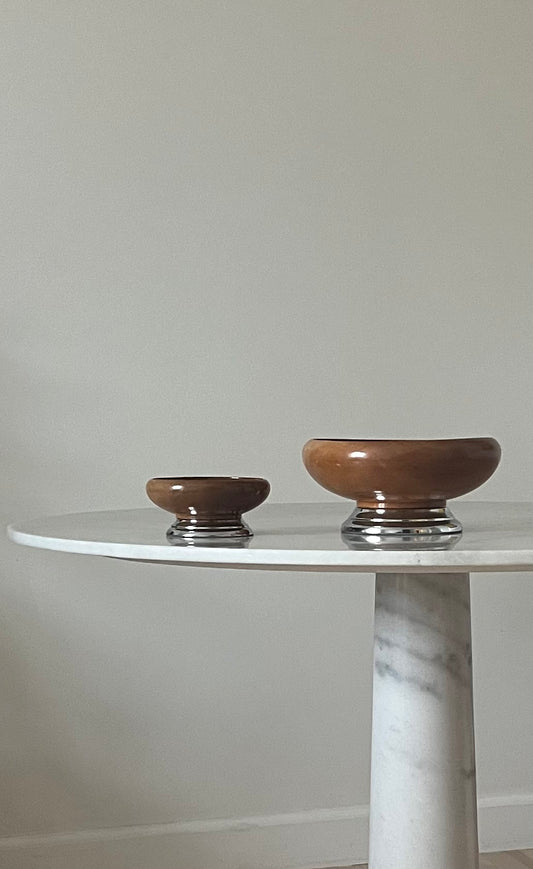 Fabulous Teak and Steel Bowl