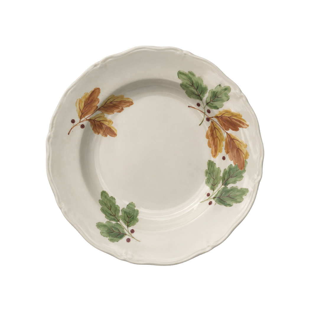 Medium Vintage Cream Floral Dish
