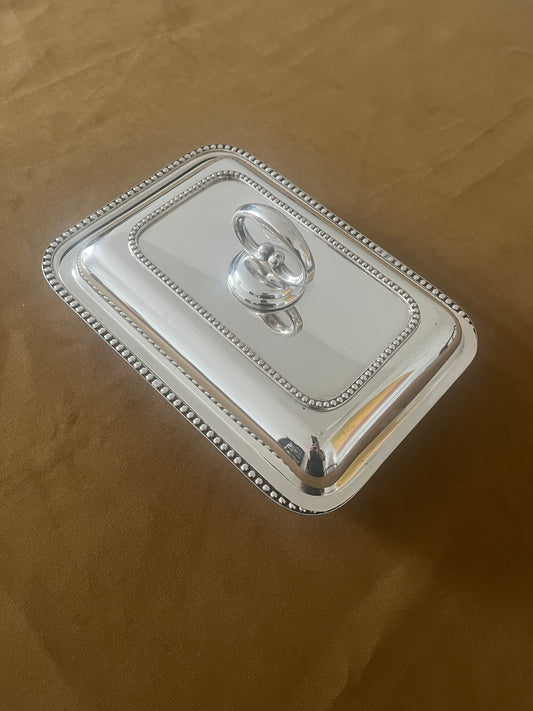 Silver-plated Pearl Edged Server