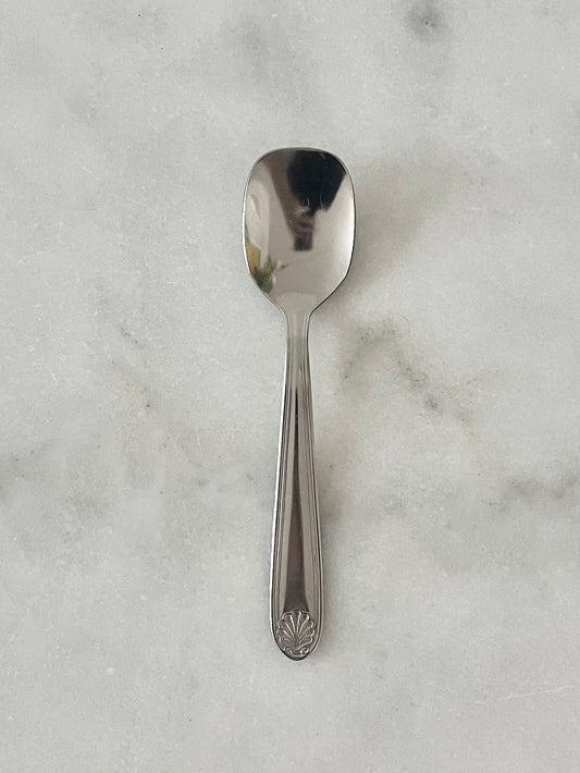 Vintage Steel “Shell” Tea Spoon