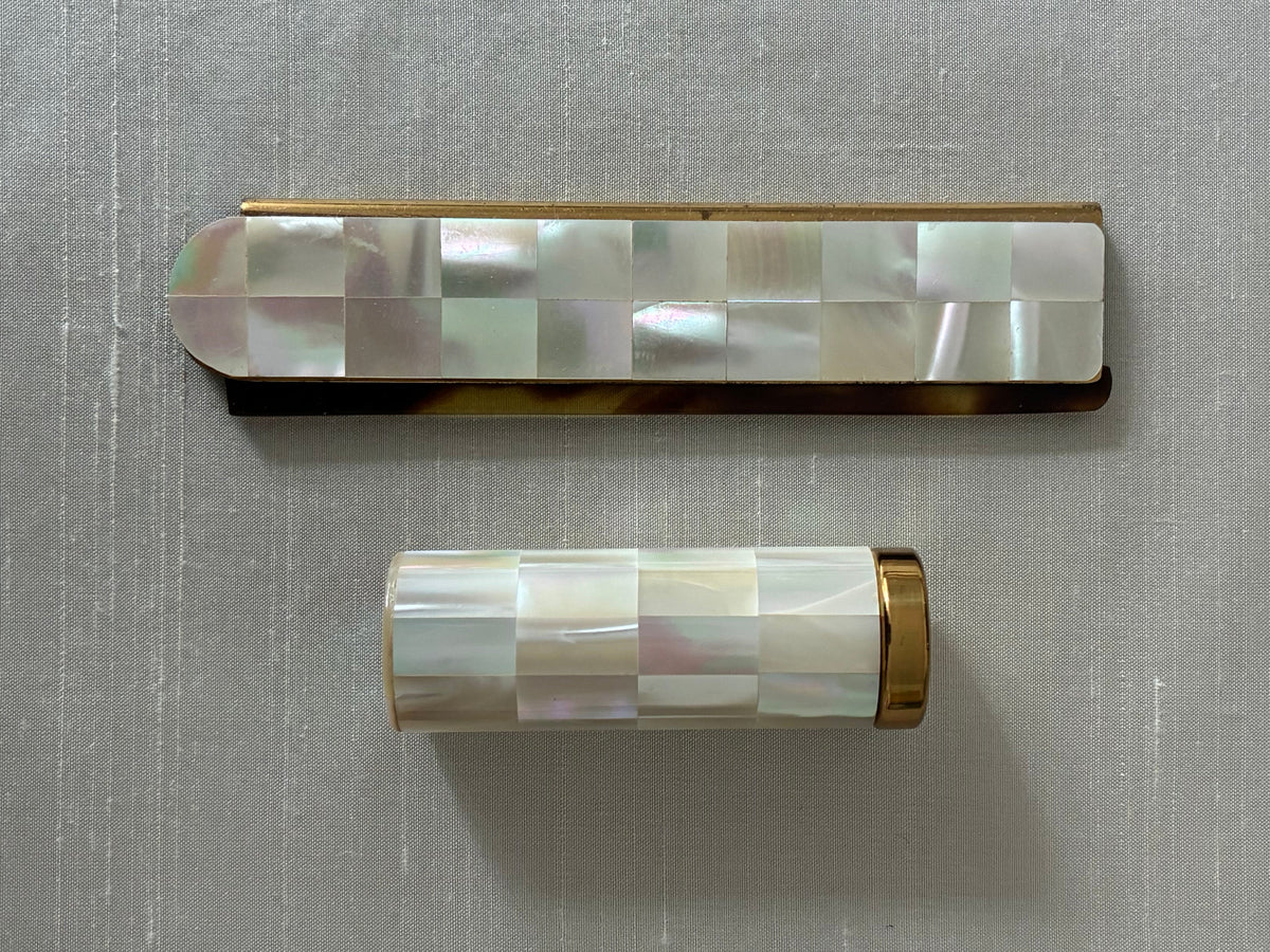 Mother-of-Pearl Lipstick Case